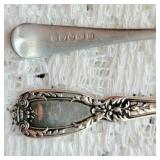 Old English and French Sterling Silver Spoons ~ 93g