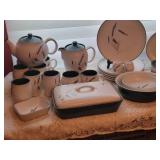 Denby Greenwheat Pattern Dinnerware Service