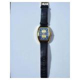 Vintage Eberle Men’s Double Dial Wristwatch with Display Cased Movement