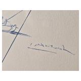 Salvador Dali Pegasus in Flight with Angel Fine Art Print