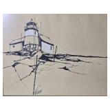 Modern Fine Art Print - Richard Powers - Lighthouse