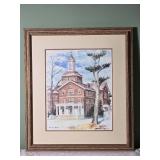 American Collegiate Fine Art Print - Marston Hodgin - Fisher Hall (Miami University)