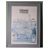 Miami University Ohio Framed Campus Poster Print