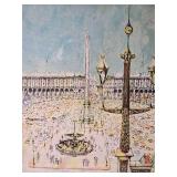 *SIGNED* Brilliant Fine Art European Landscape Print - Place de la Concorde