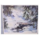 *SIGNED* Fine Art Watercolor Print - Elsie Cook - Snowy Bridge