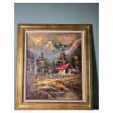 *SIGNED* Fine Art Landscape Print - David Wade - Mountain Cabin