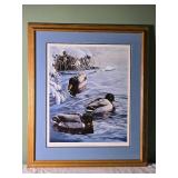 *SIGNED* Fine Art Naturalist Print - Marian Anderson - Frosty Morning - Mallards