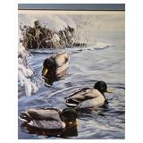 *SIGNED* Fine Art Naturalist Print - Marian Anderson - Frosty Morning - Mallards