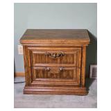 Burlington House Furniture Vintage Hardwood Bedside Table