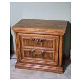 Burlington House Furniture Vintage Hardwood Bedside Table