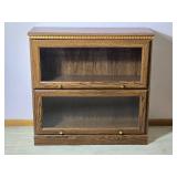 Vintage Short Barrister Bookcase - Two Shelf