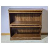 Vintage Short Barrister Bookcase - Two Shelf