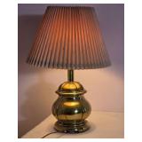 Vintage Brass Tone Accent Table Lamp