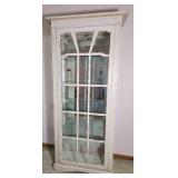 Distressed Cottage Style Curio Display Cabinet