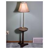 Traditional Floor Lamp with Built In Tray Table