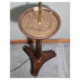 Traditional Floor Lamp with Built In Tray Table