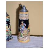 Collection of Decorative German Beer Steins