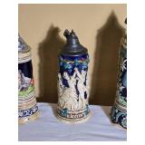 Collection of Decorative German Beer Steins