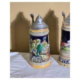 Collection of Decorative German Beer Steins