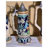 Collection of Decorative German Beer Steins