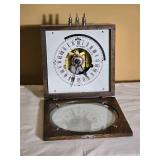 Antique American Bank Protection Co Time Clock