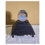 Modern Art Glass Orb Accent Lamp Sculpture