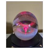 Modern Art Glass Orb Accent Lamp Sculpture