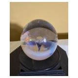Modern Art Glass Orb Accent Lamp Sculpture