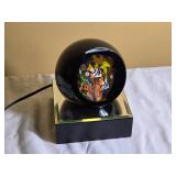 *SIGNED* Studio Art Glass Illuminated Aquarium Art Glass Orb