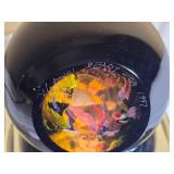 *SIGNED* Studio Art Glass Illuminated Aquarium Art Glass Orb