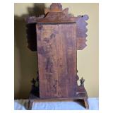 Antique Eastlake Style Walnut Mantel Clock