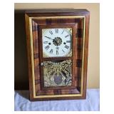 Antique Waterbury Walnut Wall Clock