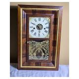 Antique Waterbury Walnut Wall Clock