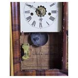 Antique Waterbury Walnut Wall Clock