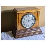 Antique Ingraham Wooden Mantel Clock