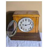 Antique Ingraham Wooden Mantel Clock