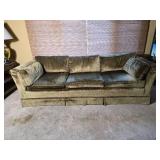 Heritage Upholstered Velvet Sofa