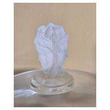 Frosted Glass Vanity Jar and Covered Dish Collection
