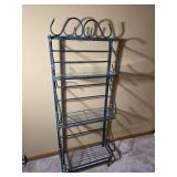 Decorative Metal and Glass Display Shelf
