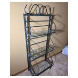 Decorative Metal and Glass Display Shelf