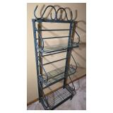Decorative Metal and Glass Display Shelf