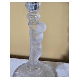 Pair of Crystal Cherub Candelabra Candle Holders