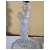 Pair of Crystal Cherub Candelabra Candle Holders