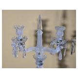 Pair of Crystal Cherub Candelabra Candle Holders