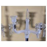 Pair of Crystal Cherub Candelabra Candle Holders