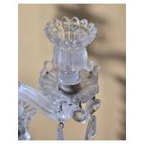 Pair of Crystal Cherub Candelabra Candle Holders