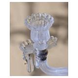 Pair of Crystal Cherub Candelabra Candle Holders