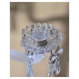 Pair of Crystal Cherub Candelabra Candle Holders