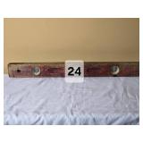 Vintage Wooden Carpenter Level