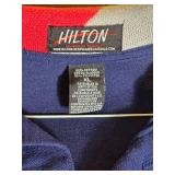 Vintage Bowling Kit with Hilton Bowling Shirt, Ball and Leather Bag